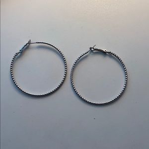 Silver hoop earrings*FREE WITH PURCHASE*